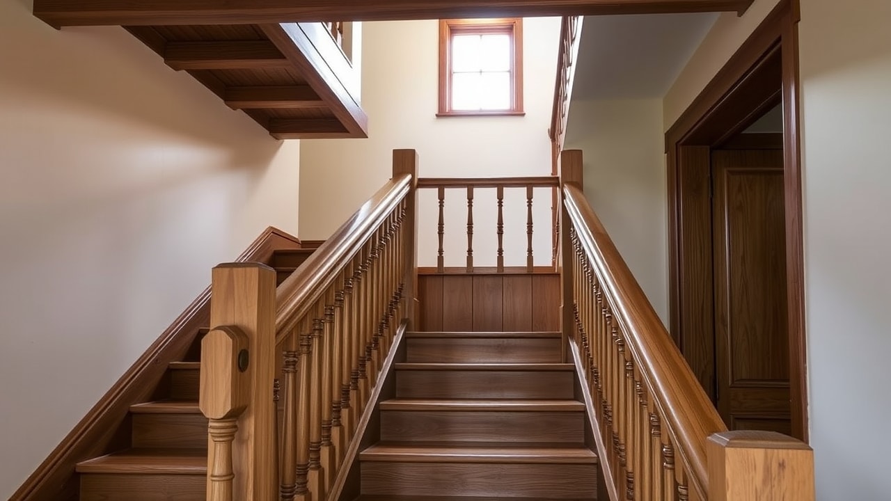 Escalier en chêne massif sur-mesure